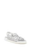 Steve Madden Steph Sandal In Silver