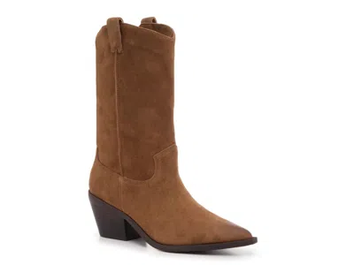 Steve Madden Stetson Western Boot In Brown