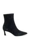 Steve Madden Suede Ankle Boots With Medium Heel In Black