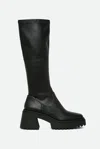 Steve Madden Stivale Alto Nero Frontier In Nero