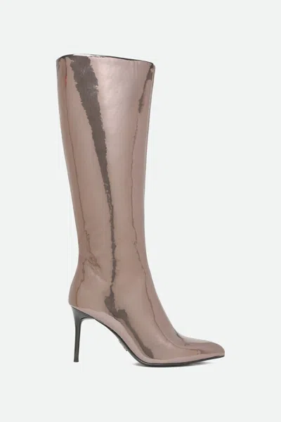 Steve Madden Stivale Lovable Argentato In Argento