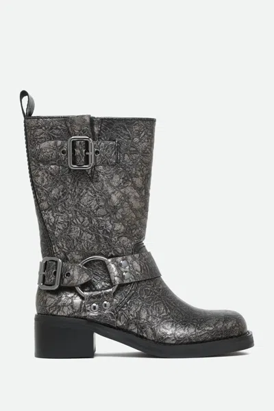 Steve Madden Stivale Route Argento In Grigio