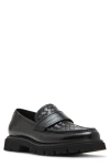 Steve Madden Strandd Lug Sole Loafer In Black