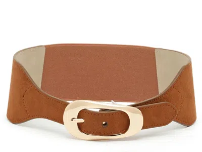 Steve Madden Stretch Belt In Cognac