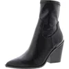 Shop Steve Madden Striker Womens Faux Leather Solid Mid-calf Boots In Black