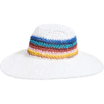 Steve Madden Stripe Straw Panama Hat