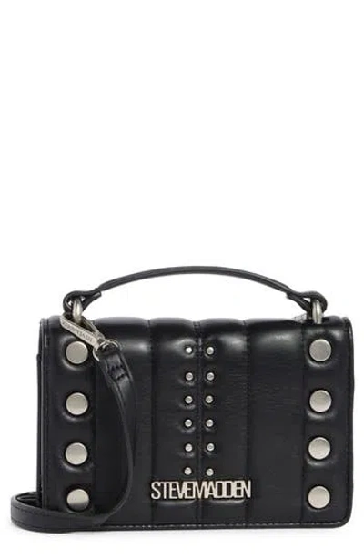 Steve Madden Studded Wallet On A Crossbody Strap In Black