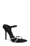 Steve Madden Stunner Stiletto Slide Sandal In Black Velvet