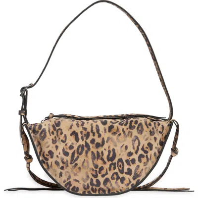 Steve Madden Suede Half Moon Crossbody Bag
