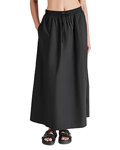 Steve Madden Sunny Drawstring Maxi Skirt In Black
