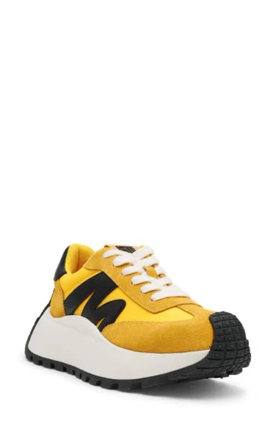 Steve Madden Supercampo Platform Sneaker In Mustard