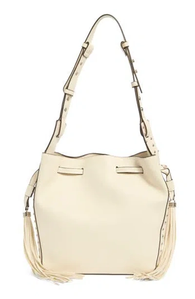 Steve Madden Suri Faux Leather Bucket Bag In White