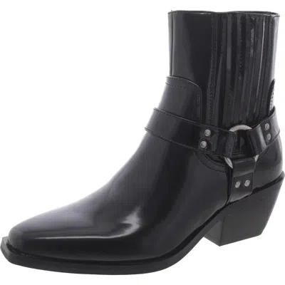 Steve Madden Susanna Womens Faux Leather Zipper Booties In Multi