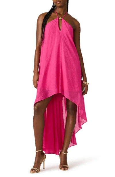 Steve Madden Suzanne High-low Dress In Pink