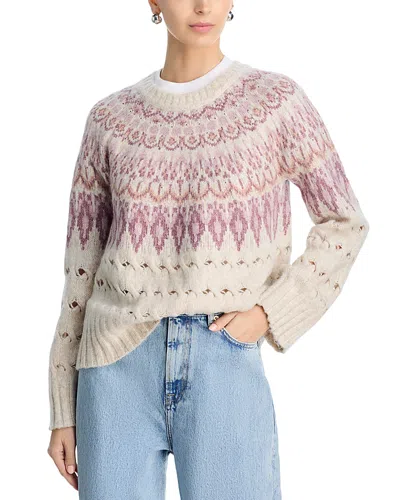 Steve Madden Suzette Open Stitch Sweater In Multi