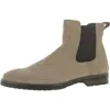 Steve Madden Sverne Womens Suede Ankle Chelsea Boots In Nude