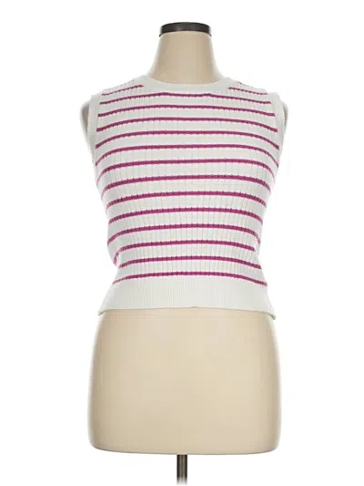 Pre-owned Steve Madden Sweater Vest In White