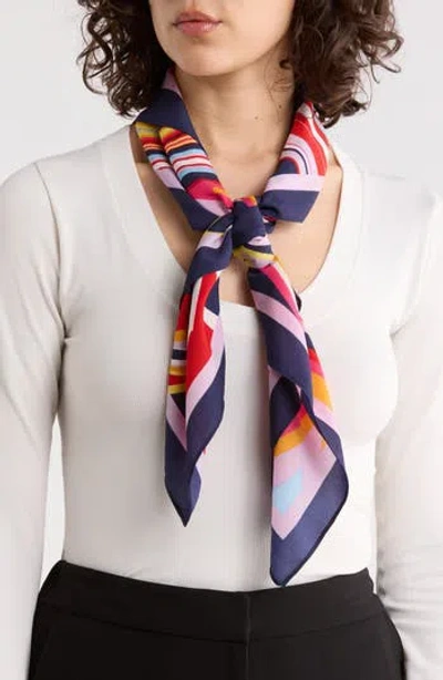 Steve Madden Swirl Away Crepe Satin Scarf In Multi