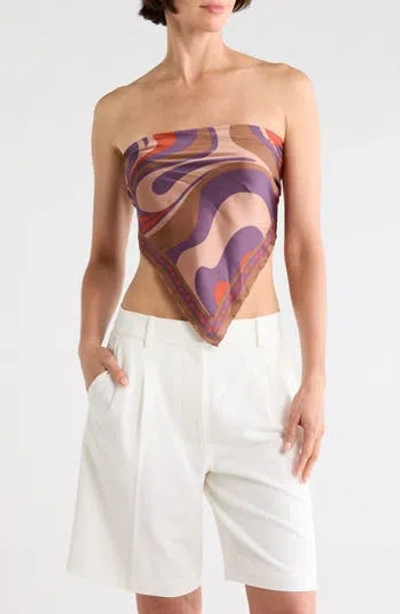 Steve Madden Swirly Girly Satin Scarf In Multi