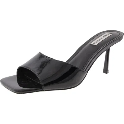 Steve Madden Sylvie Womens Padded Insole Patent Heels In Black