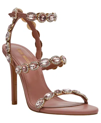 Steve Madden Tamala Gemstone-embellished Strappy Dress Sandals In Animal Print