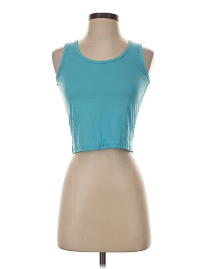 Pre-owned Steve Madden Tank Top Teal Strapless Neckline Tops