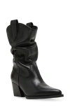 Steve Madden Taos Western Boot In Black, Women's At Urban Outfitters In Black Leather
