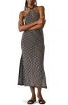 Steve Madden Tatum Halter Midi Dress In Black