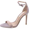 Steve Madden Tecyv Womens Rhinestone Velvet Ankle Strap In Gold