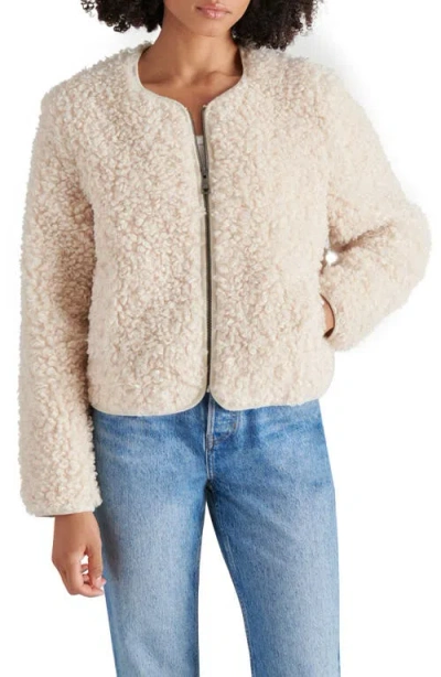 Steve Madden Teddy Jacket In Ivory