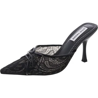 Steve Madden Temptress Womens Padded Insole Mesh Slide In Multi