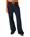 Steve Madden Daisy Side Stripe Wide Leg Pants In Blue