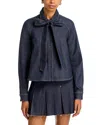 Steve Madden Tessie Denim Top In Blue