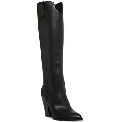 Steve Madden Tessy Womens Cowboy, Western Boots In Black