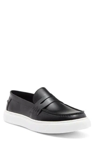 Steve Madden Texman Penny Loafer Sneaker In Black