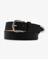 Steve Madden Textured Faux-leather Belt In Black