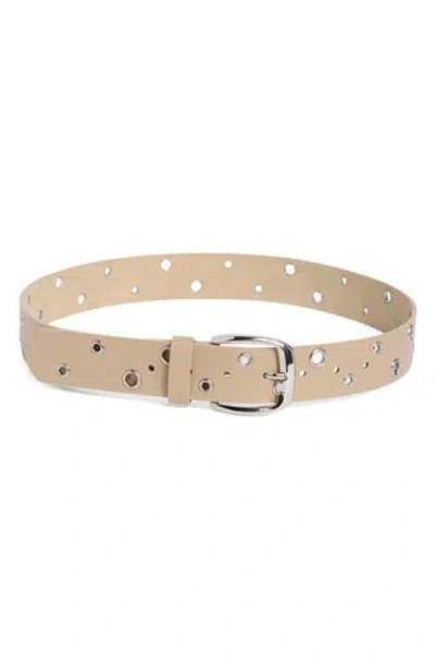 Steve Madden Textured Grommet Belt