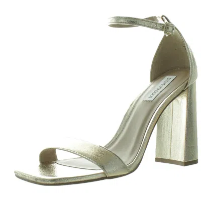 Steve Madden Tiaa Womens Block Heels In Gold