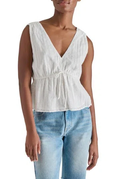 Steve Madden Tie Front Peplum Tank