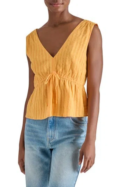 Steve Madden Tie Front Peplum Tank
