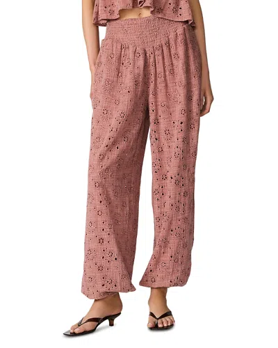 Steve Madden Tillie Eyelet Pants In Pink