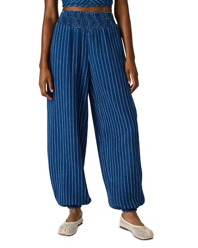 Steve Madden Tillie Stripe Pants In Blue