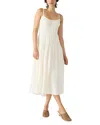 Steve Madden Toby Stretch Cotton Dress In White