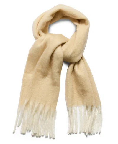 Steve Madden Tonal Marled Midweight Scarf In Neutral