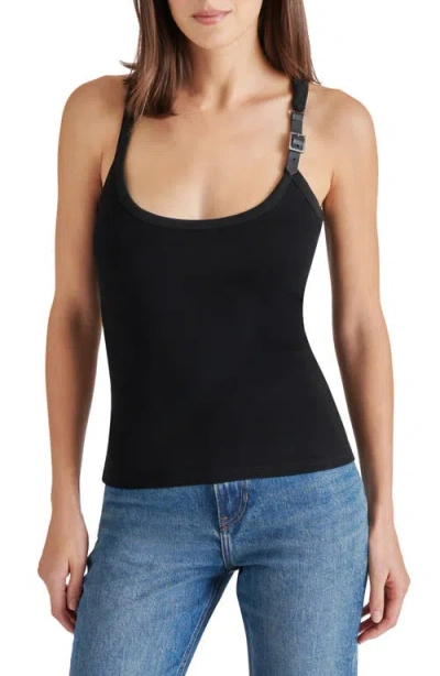 Steve Madden Tossa Stretch Cotton Tank In Black