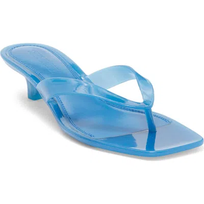 Steve Madden Tracie Kitten Heel Flip Flop In Blue