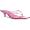 Steve Madden Tracie Kitten Heel Flip Flop In Pink