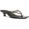 Steve Madden Tracie Kitten Heel Flip Flop In Smoke