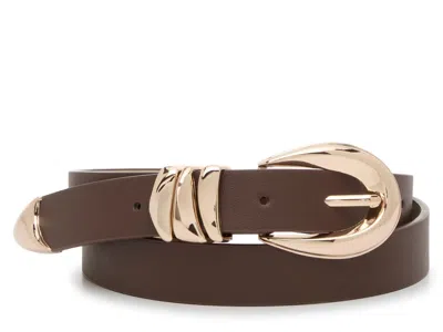 Steve Madden Triple Keeper Belt In Brown