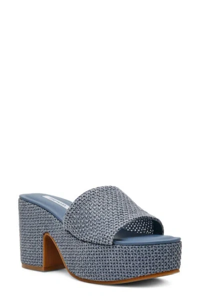 Steve Madden Trippy Platform Sandal In Blue
